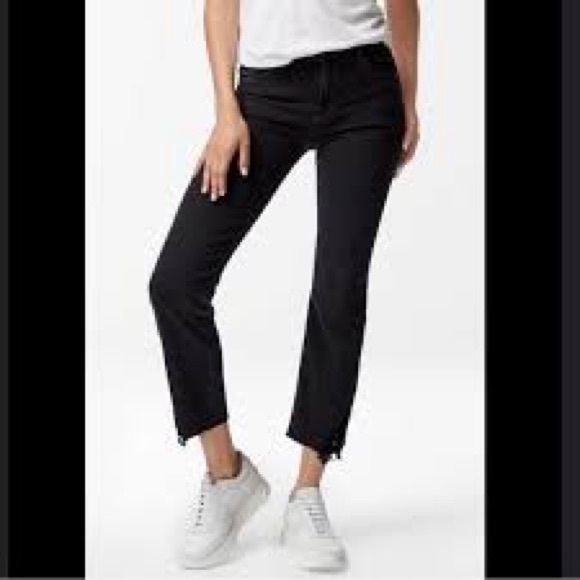 J Brand Selena Black Mid-Rise Bootcut Ankle Jeans in Hendrix Reign Womens sz 28 - Picture 2 of 8